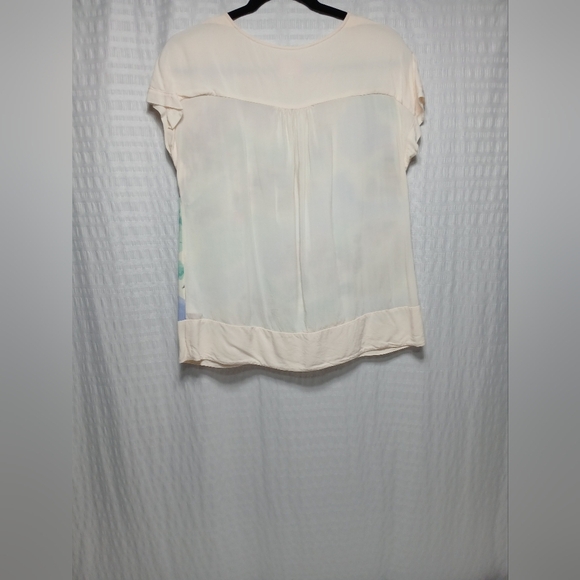 Joules Great Britian Viscose Short Sleeve Shopping Print Blouse. Size 6 - Picture 2 of 7